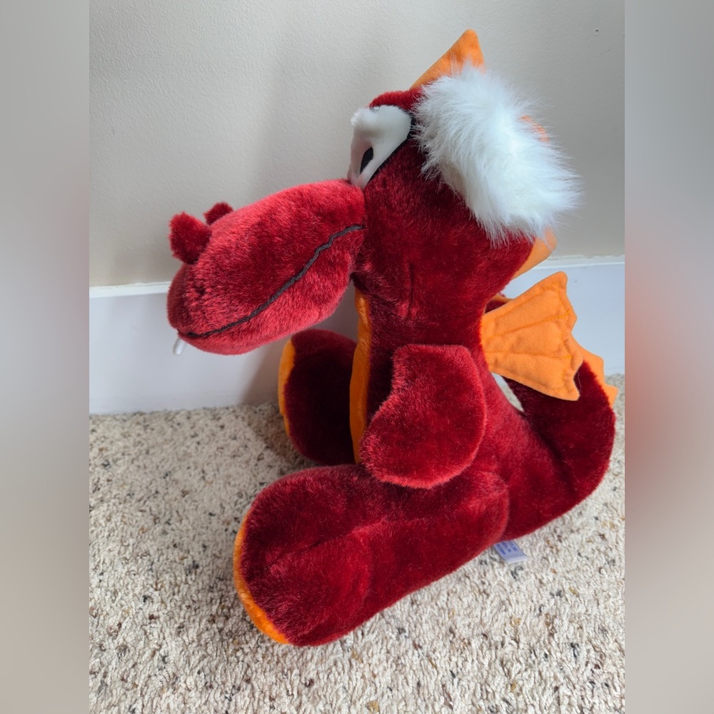DRAGON RED with LITTLE WINGS PLUSH 14" Bright Red B.J. TOY Co. Inc.